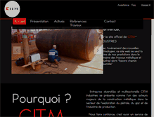 Tablet Screenshot of citmindustries.com